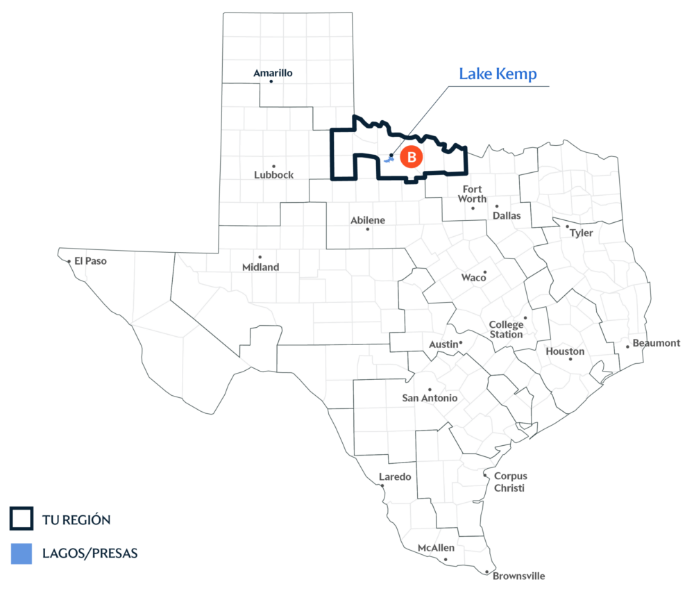 Texas Water Foundation Regional Map for B Region