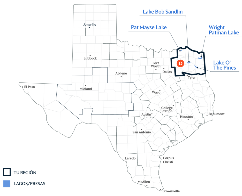 Texas Water Foundation Regional Map for D Region