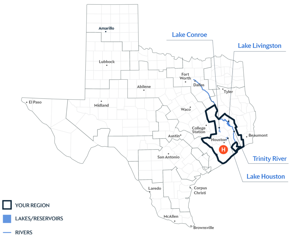 Region H - Regional Map TWF