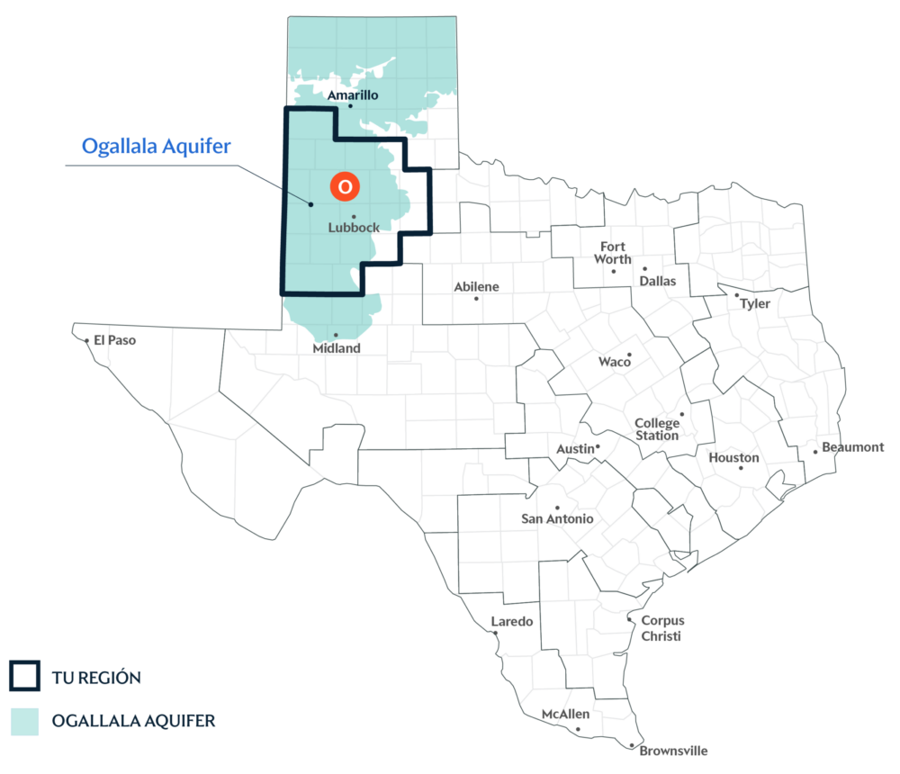 Texas Water Foundation Regional Map for O Region